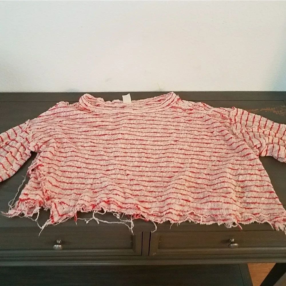 Free People Island Girl Hacci Top Sz XS - Picture 4 of 7